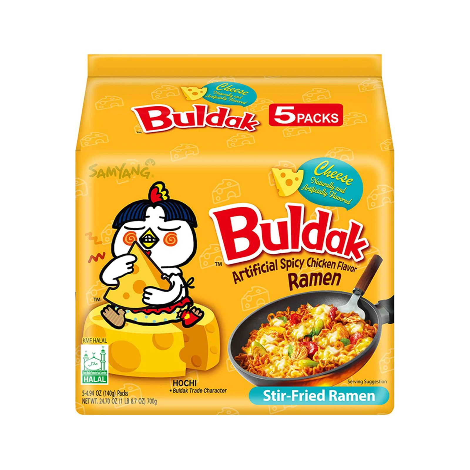 Samyang Hot Chicken Cheese Ramen 140g x 5 - Image 2