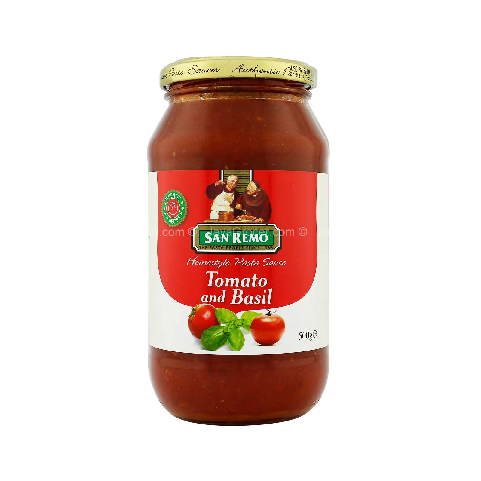 San Remo Tomato and Basil Pasta Sauce 500g - Image 2