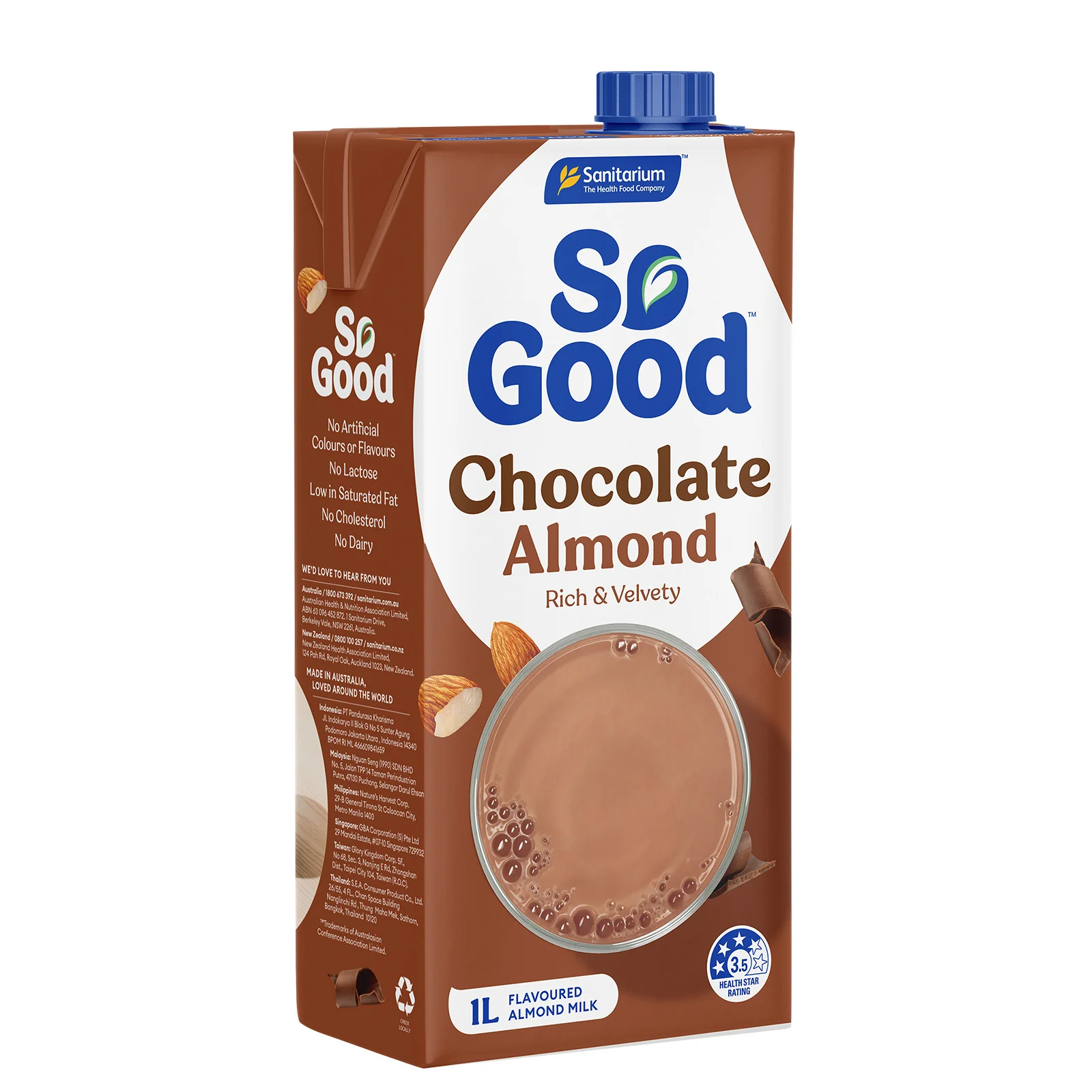 Sanitarium Almond Milk Chocolate 1L - Image 2