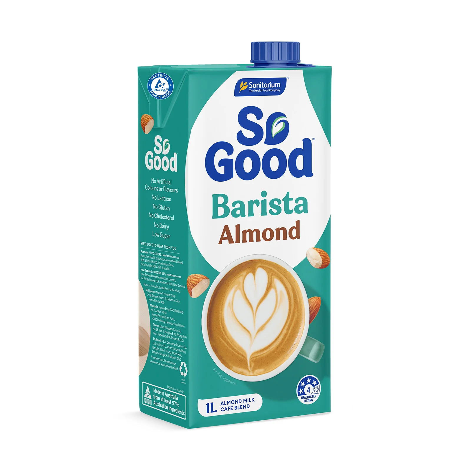 Sanitarium So Good Barista Edition Almond Milk 1L - Image 2