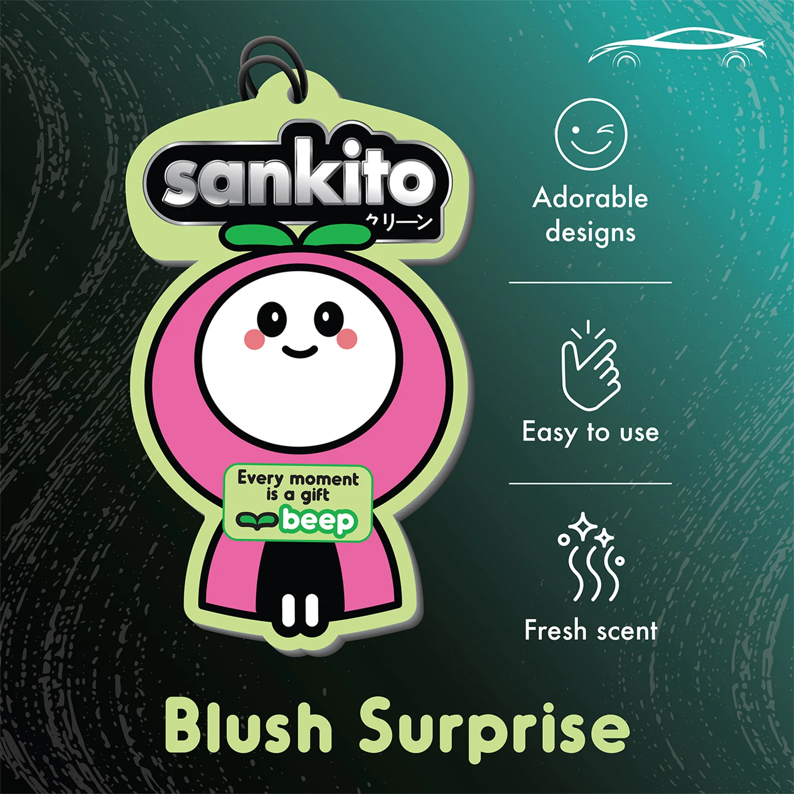 Sankito Car Fragrance Card - Blush Surprise - Image 2