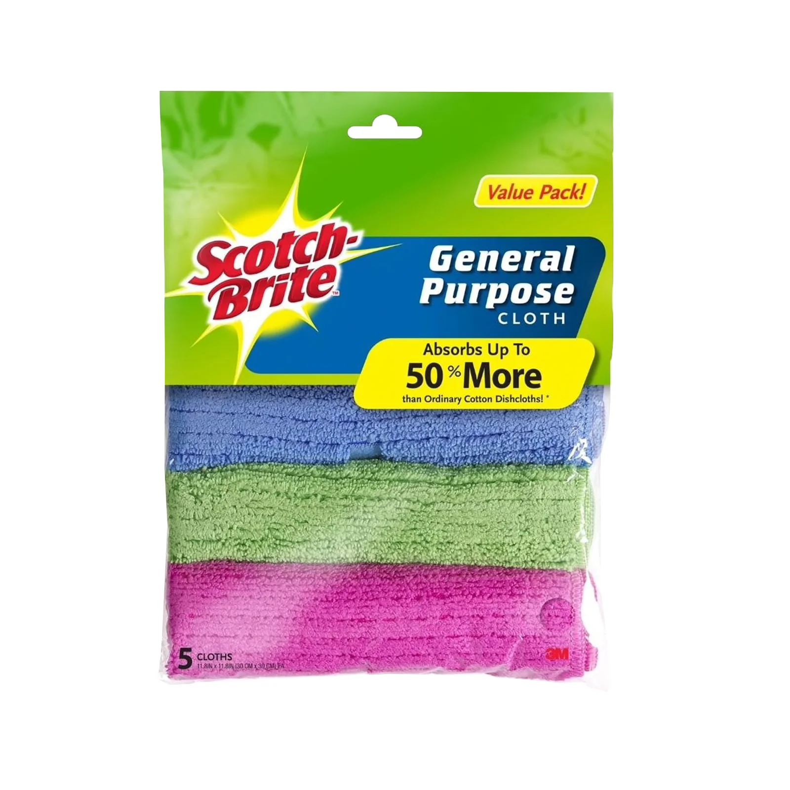 Scotch Brite General Purpose Cloth 5pcs/pack - Image 2