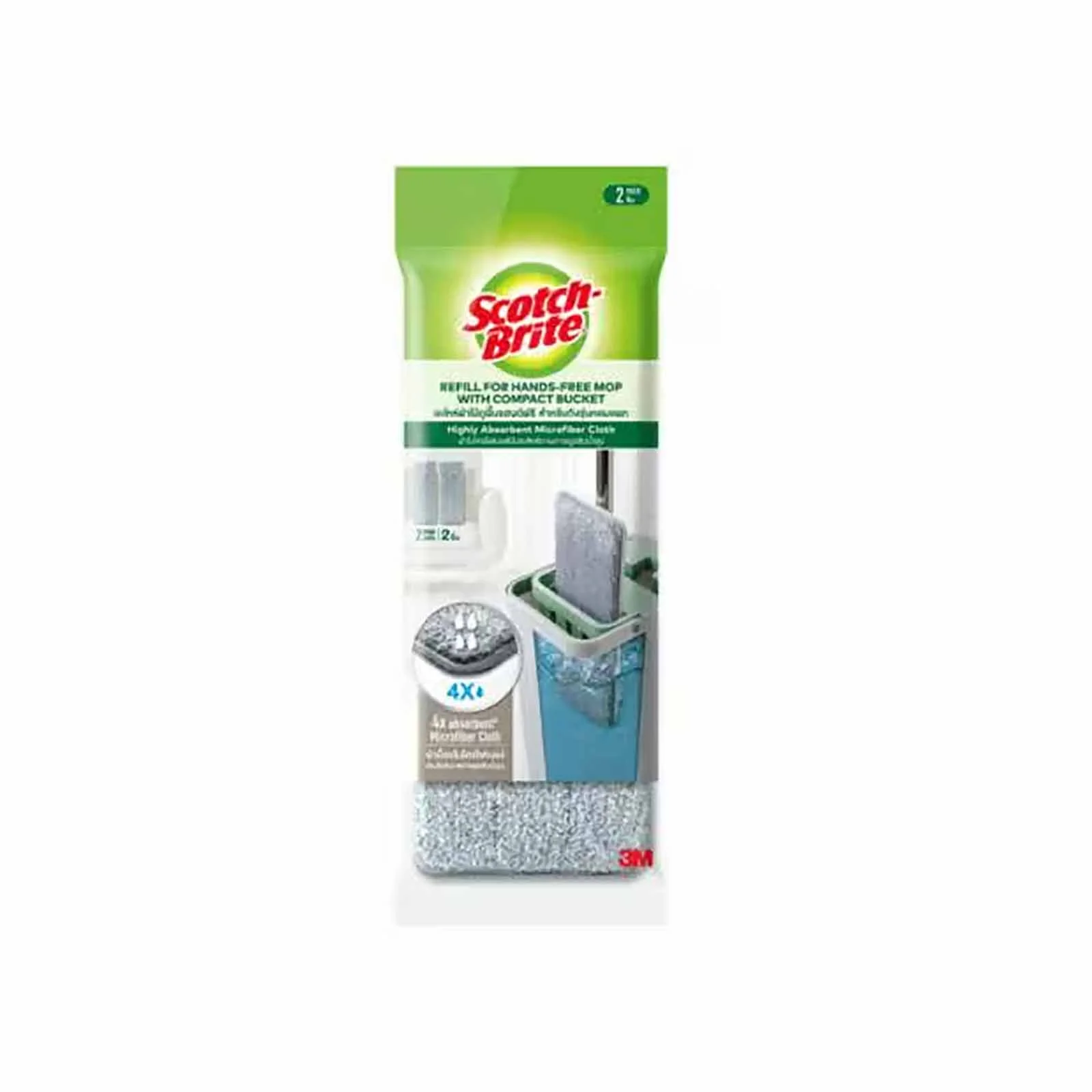 Scotch Brite Handsfree Mop Refill 2 pcs/pack - Image 2