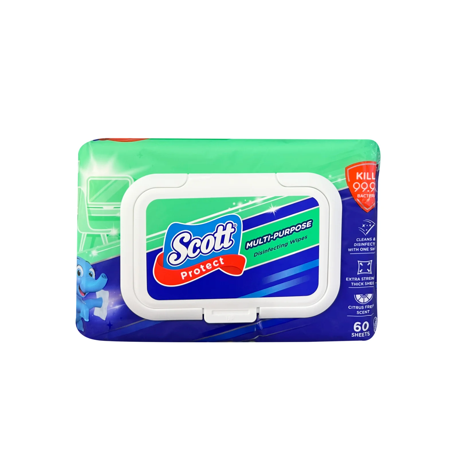 Scott Protect Multipurpose Wipes 60sheets - Image 2