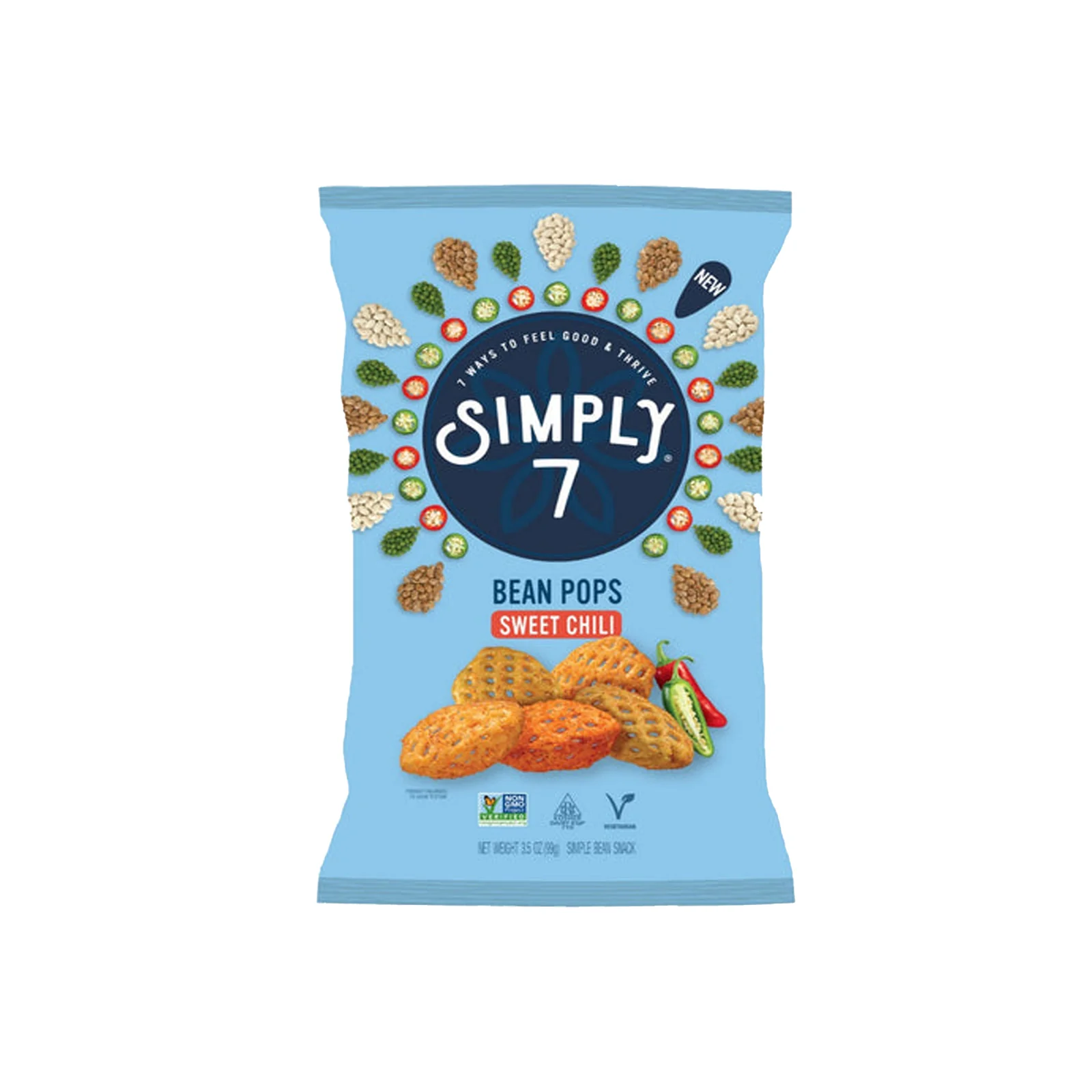 Simply7 Bean Pops Sweet Chili 99g