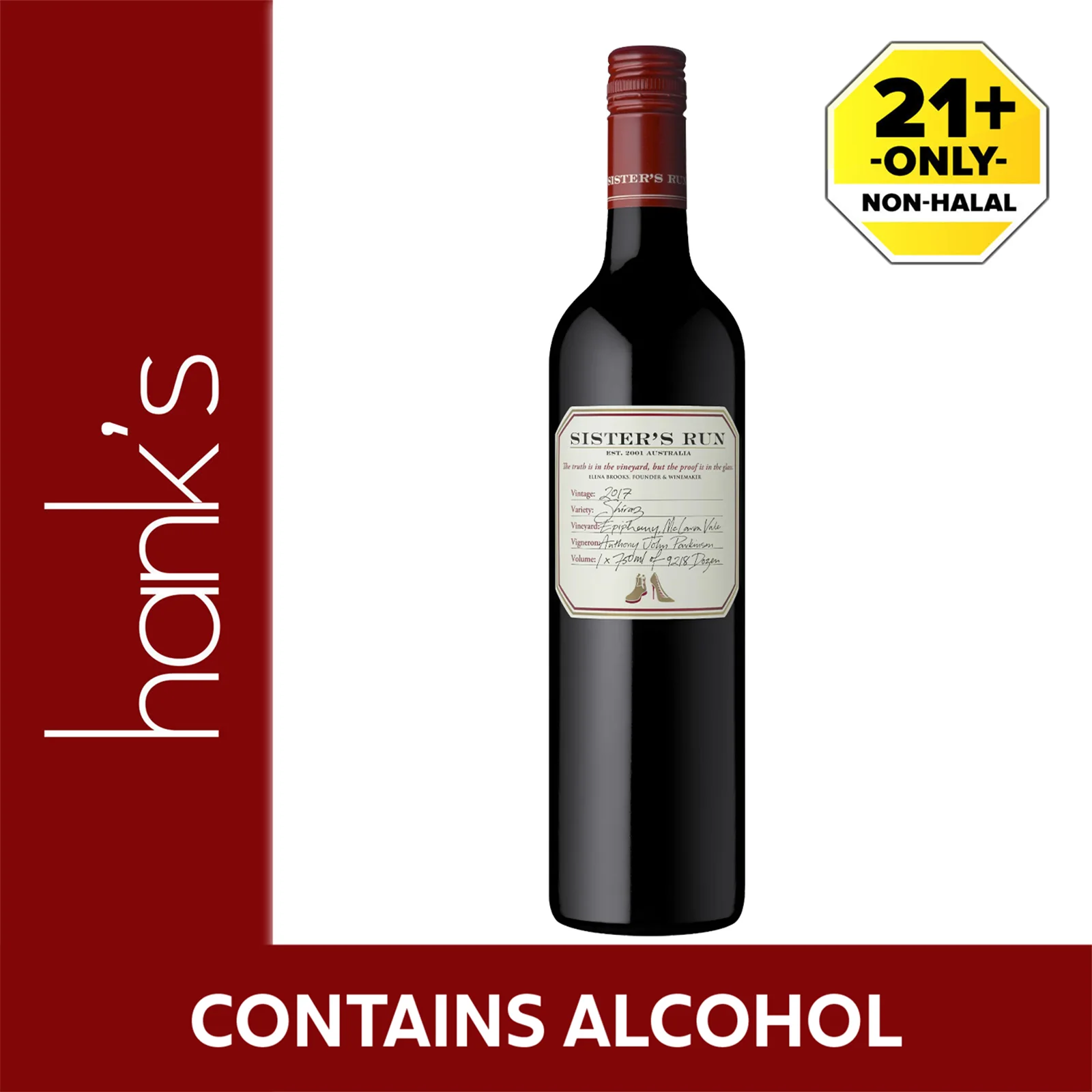 Sister's Run McLaren Vale Shiraz Wine 750ml - Image 2
