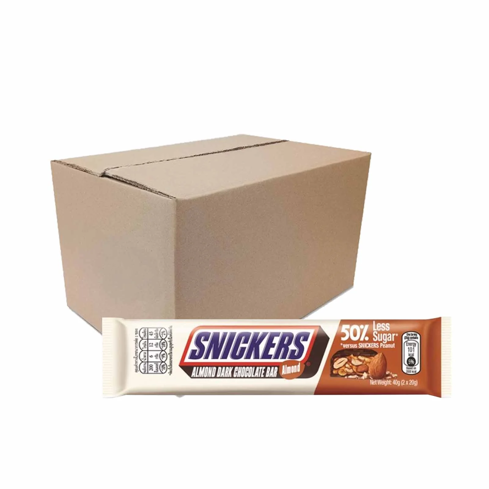 Snickers Almond Dark Chocolate 40g - Image 3