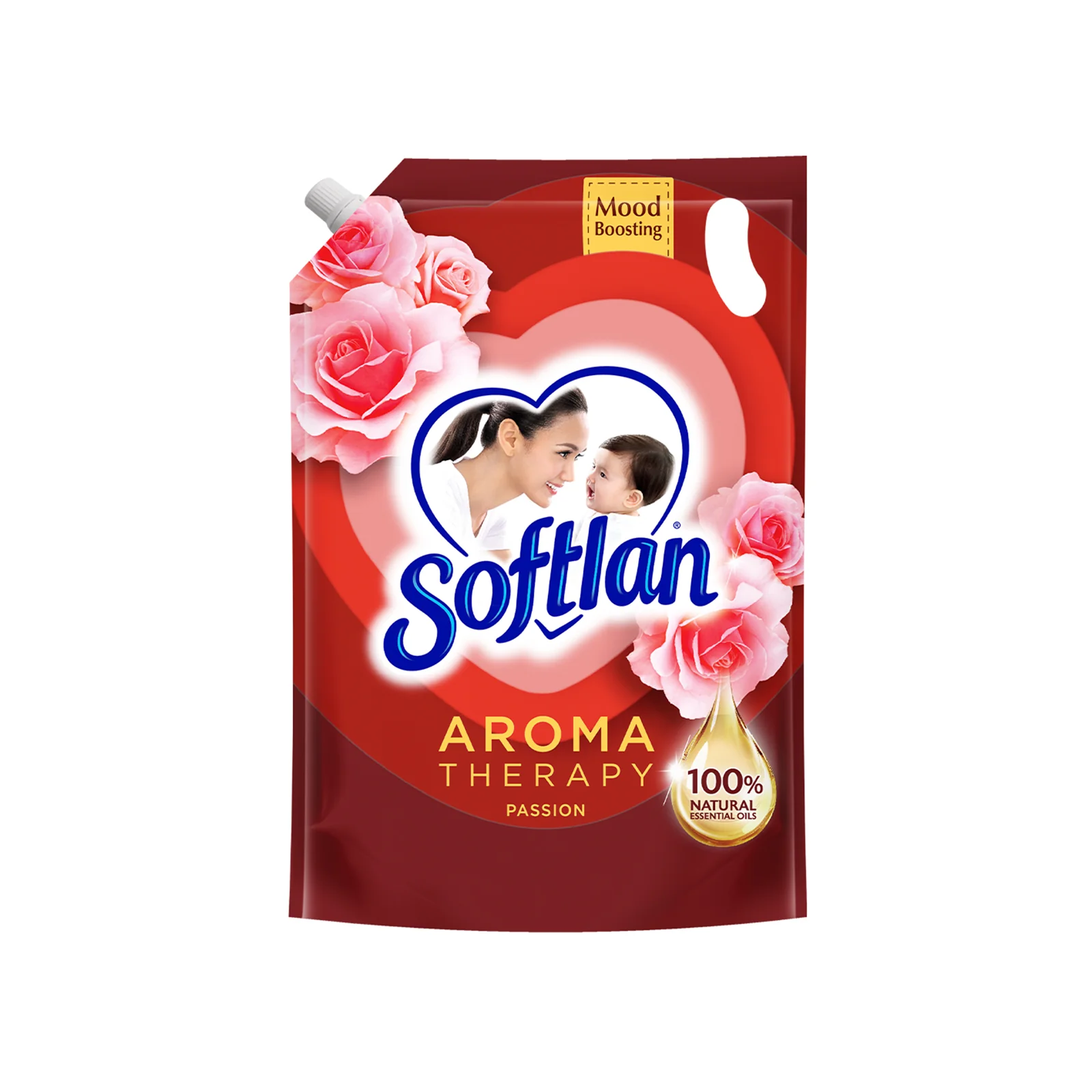 Softlan Aroma Passion Fabric Softener Refill 1.3L - Image 2