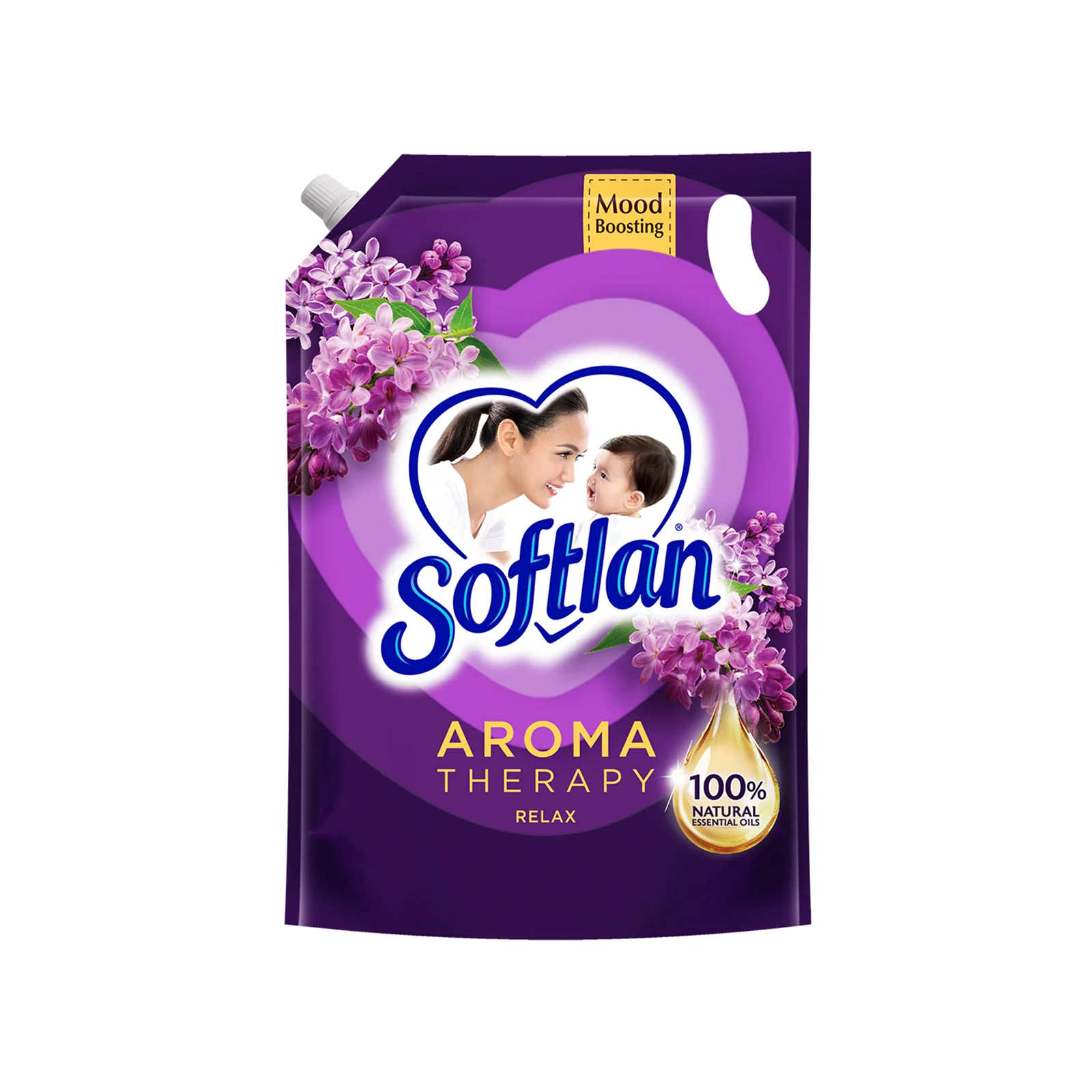 Softlan Aroma Relax Refill Fabric Softener Refill 1.3L - Image 2