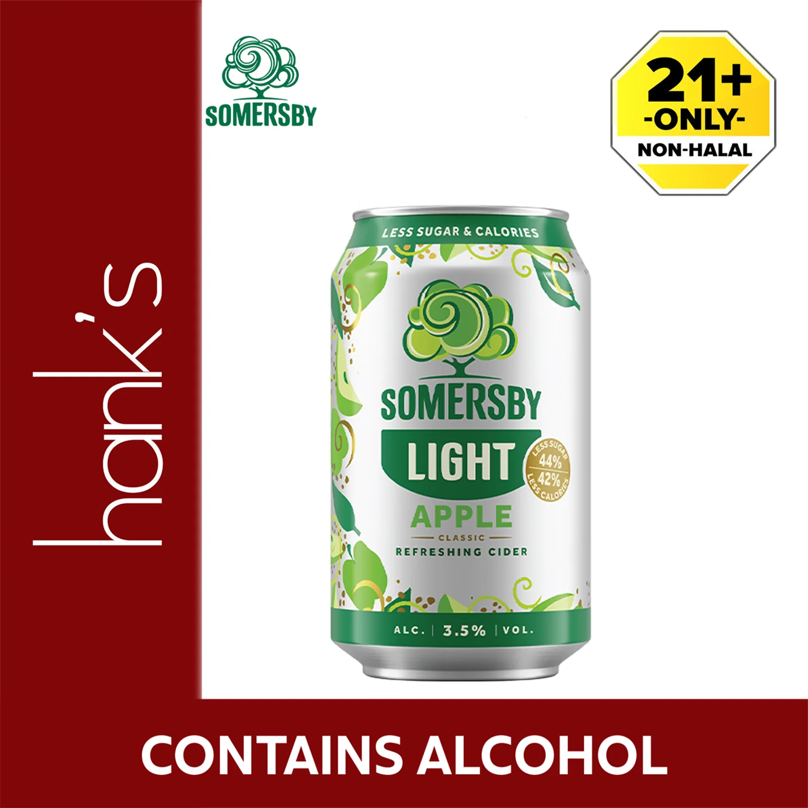 Somersby Light Apple (Can) 320ml - Image 3
