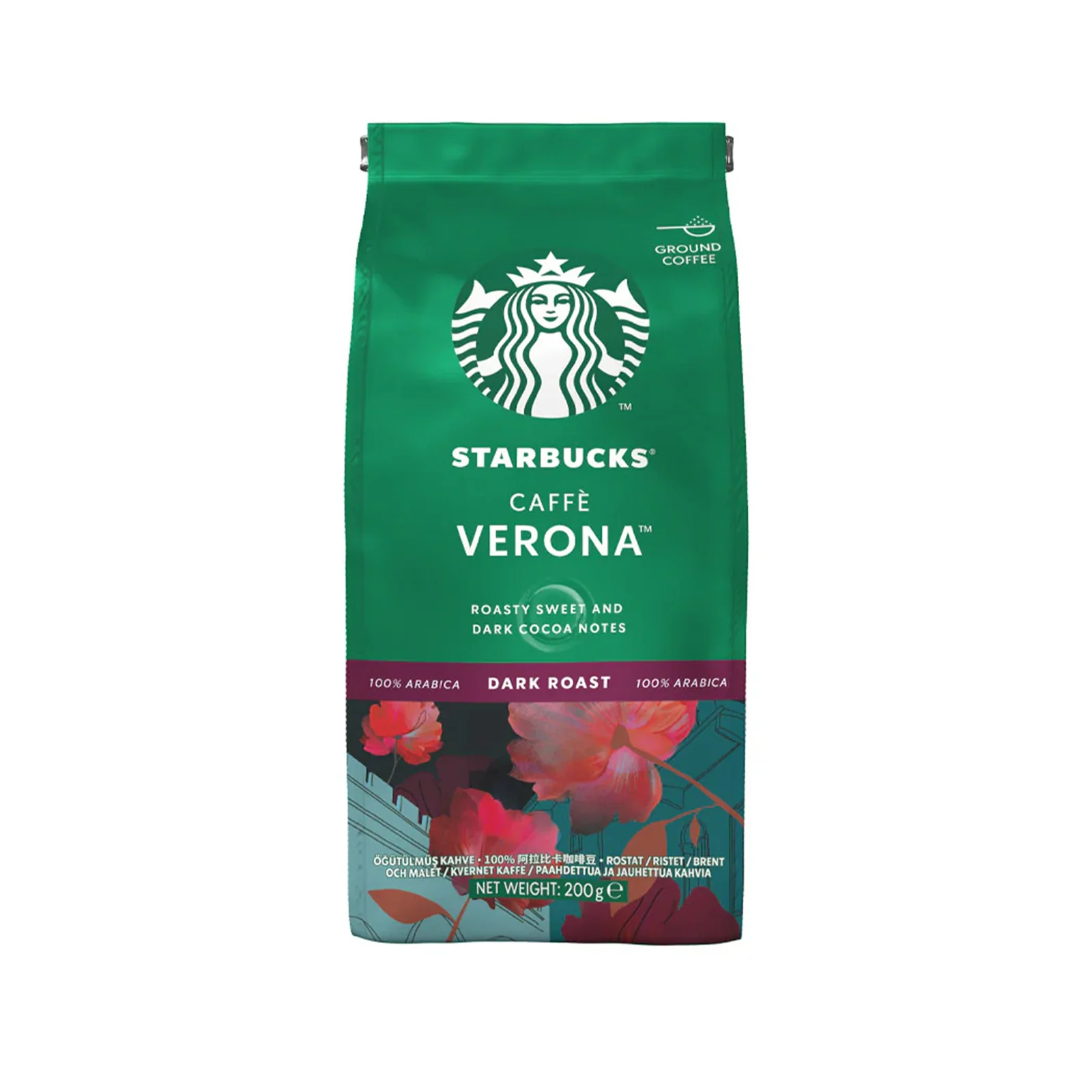 Starbucks Caffe' Verona Dark Roast Ground Coffee 200g