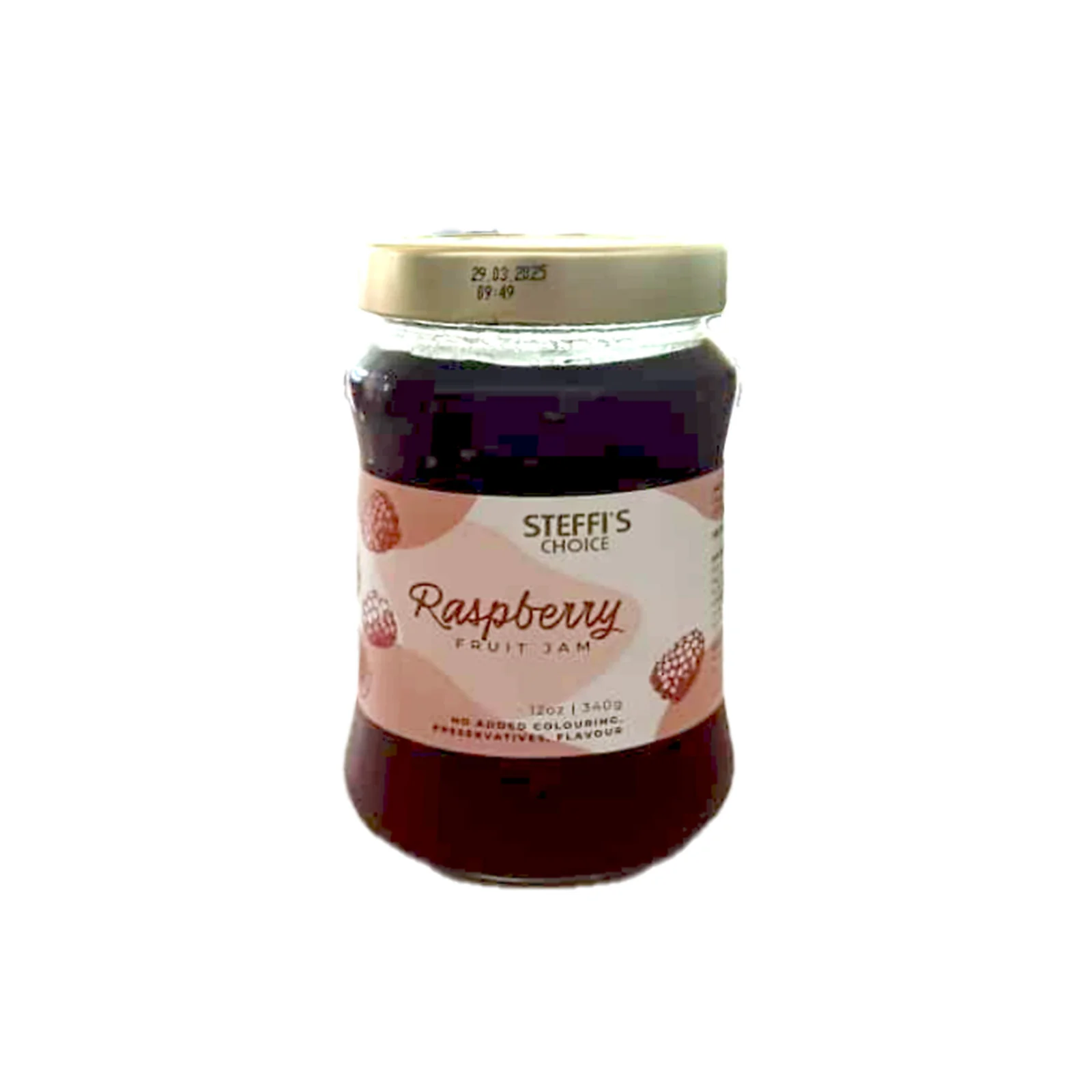 Steffis Choice Raspberry Jam 340g - Image 2