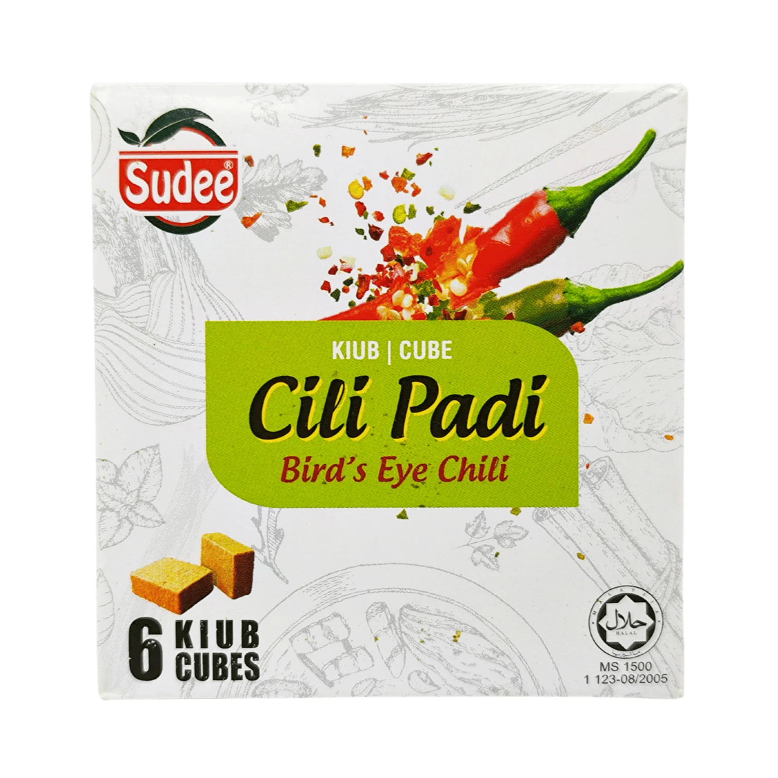 Sudee Cili Padi Cube 54g