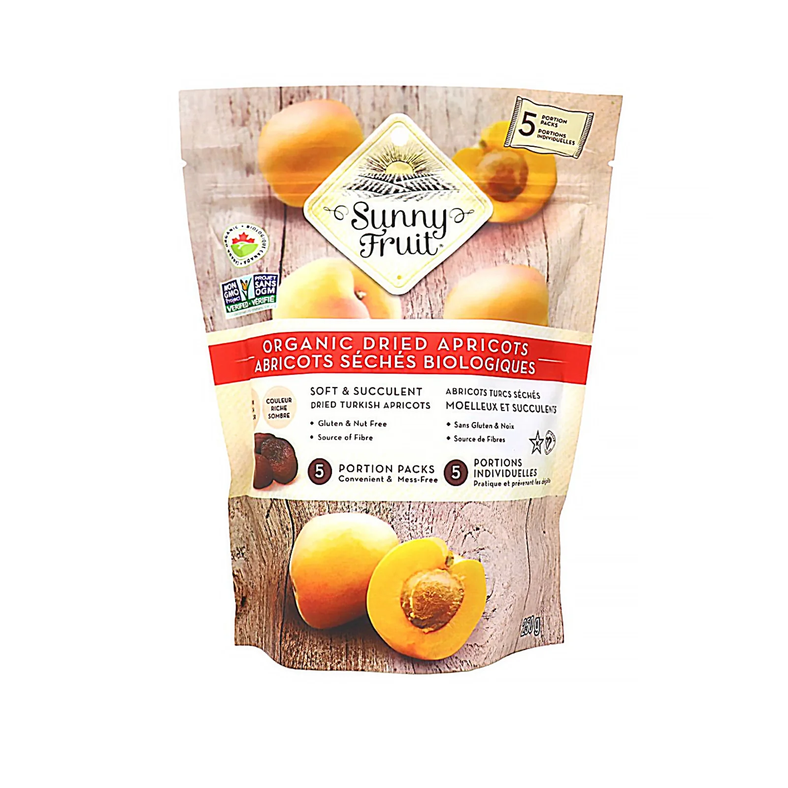 Sunny Fruit Organic Dried Apricots 250g - Image 2