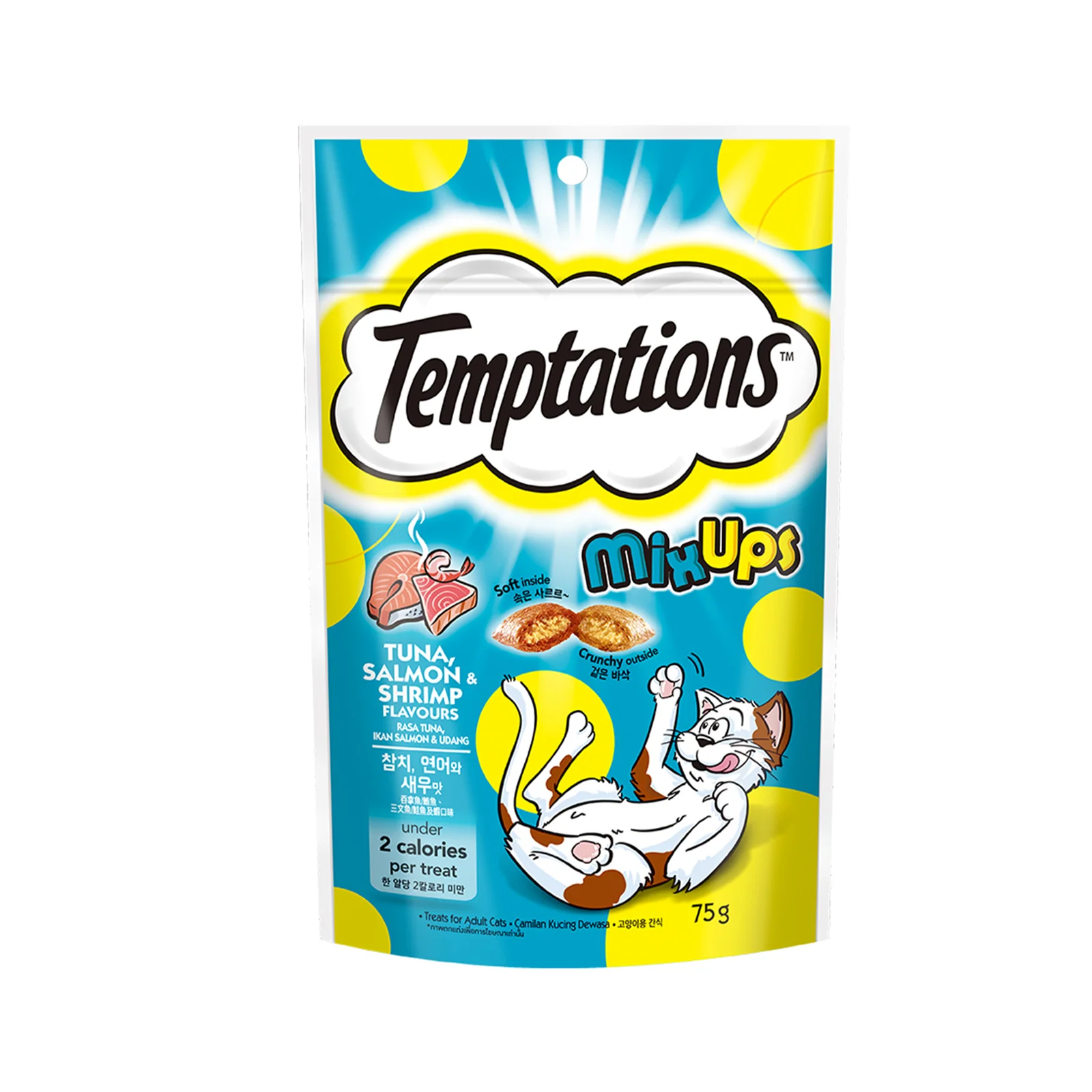 Temptation Mix Up Tuna, Salmon And Shrimp 75g