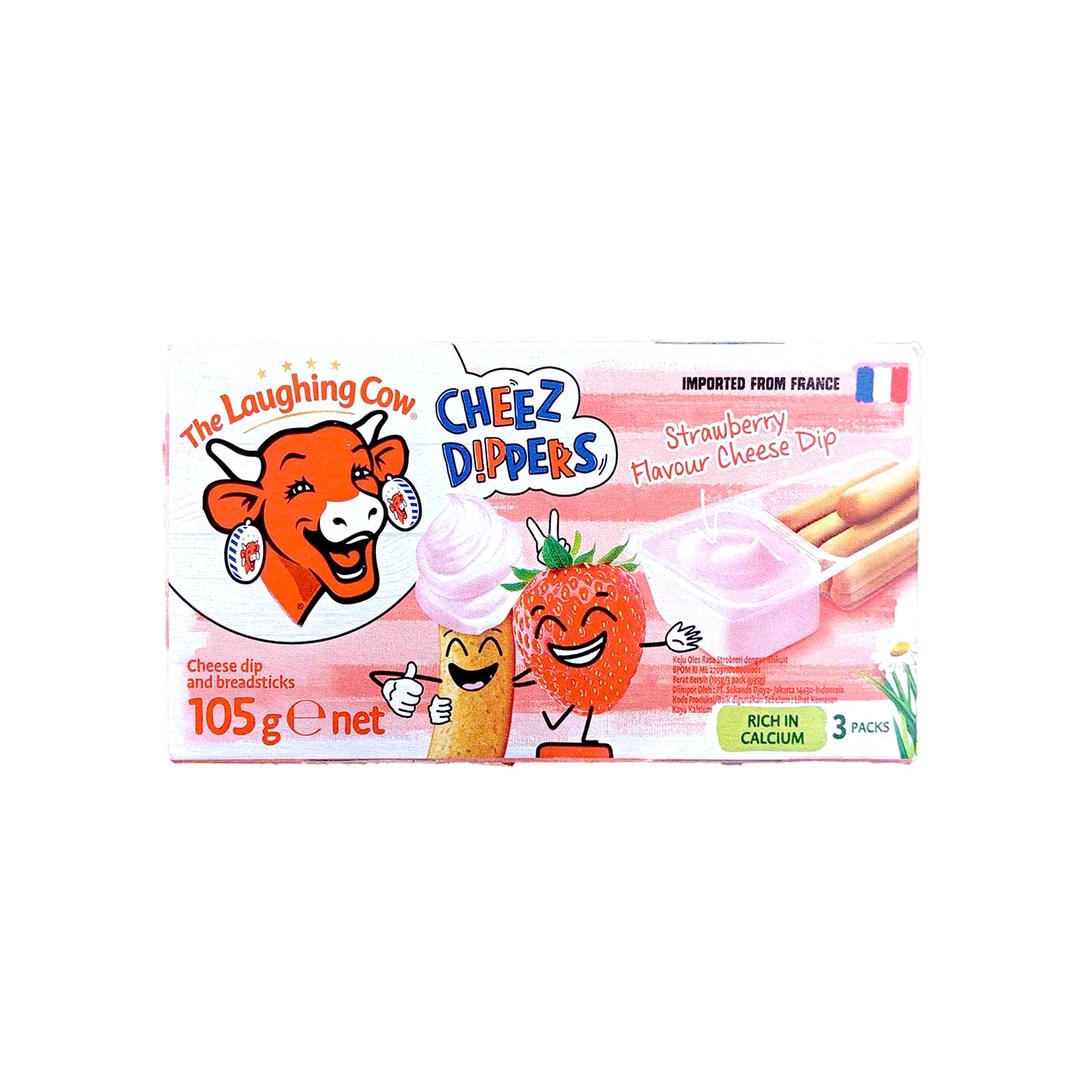The Laughing Cow Cheese Dipper Strawberry Flavour 1pack - Image 2