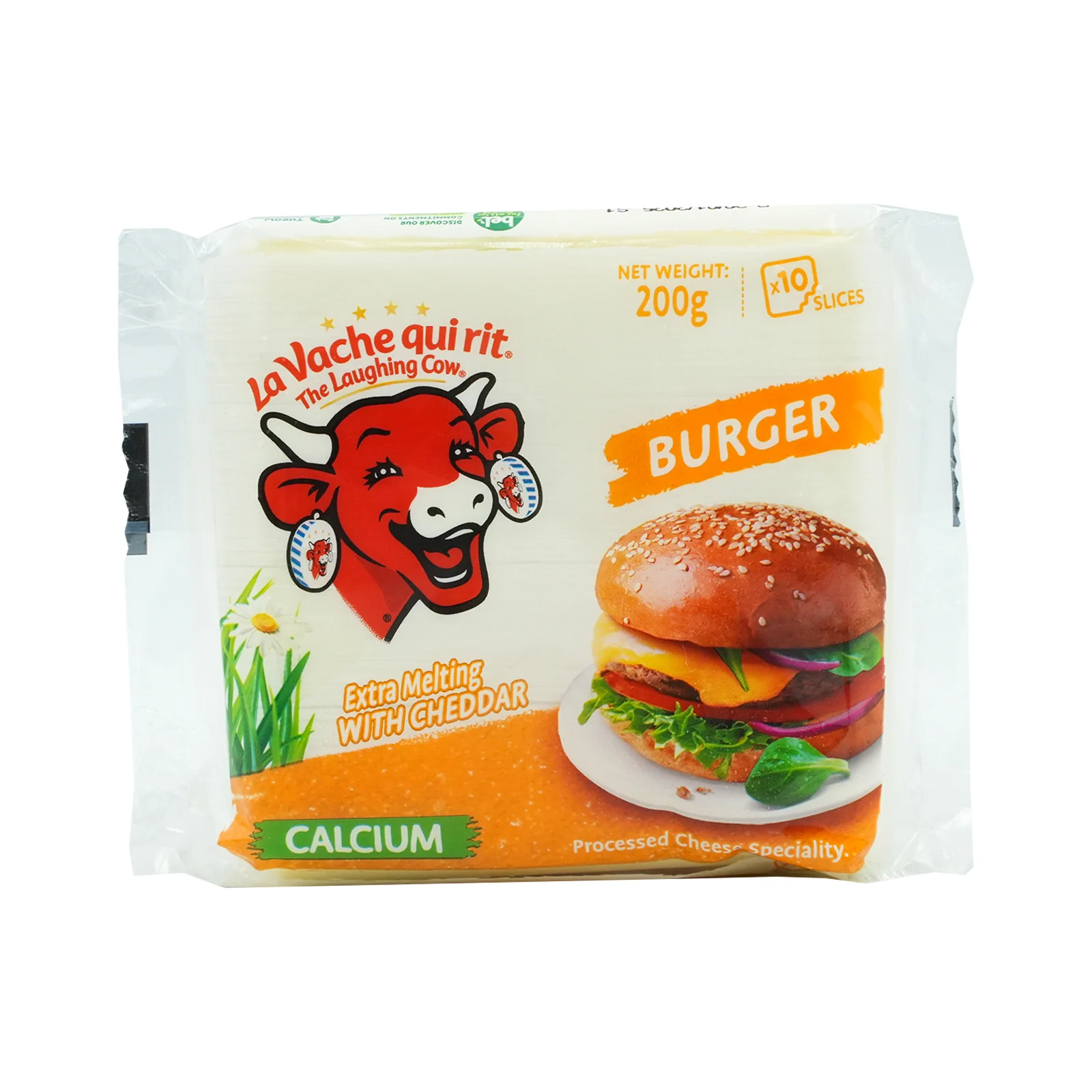 The Laughing Cow Burger Cheddar Cheese 200g - Image 2
