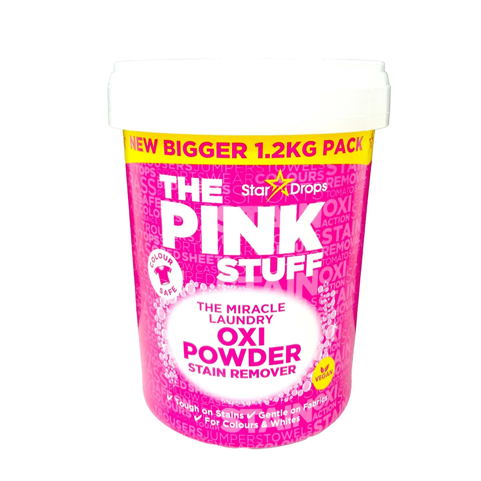 The Pink Stuff The Miracle Laundry OXI Powder Stain Remover 1kg - Image 2