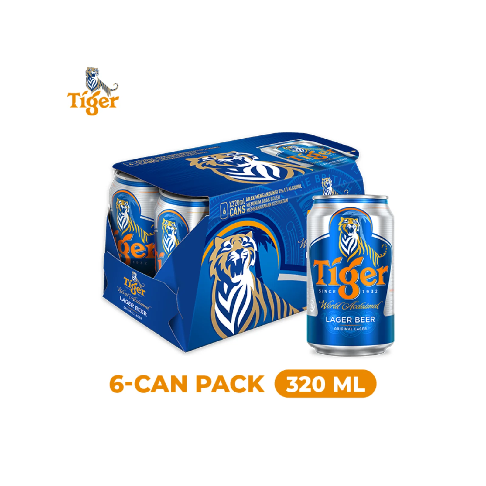 Tiger Beer (Can) 320ml - Image 3
