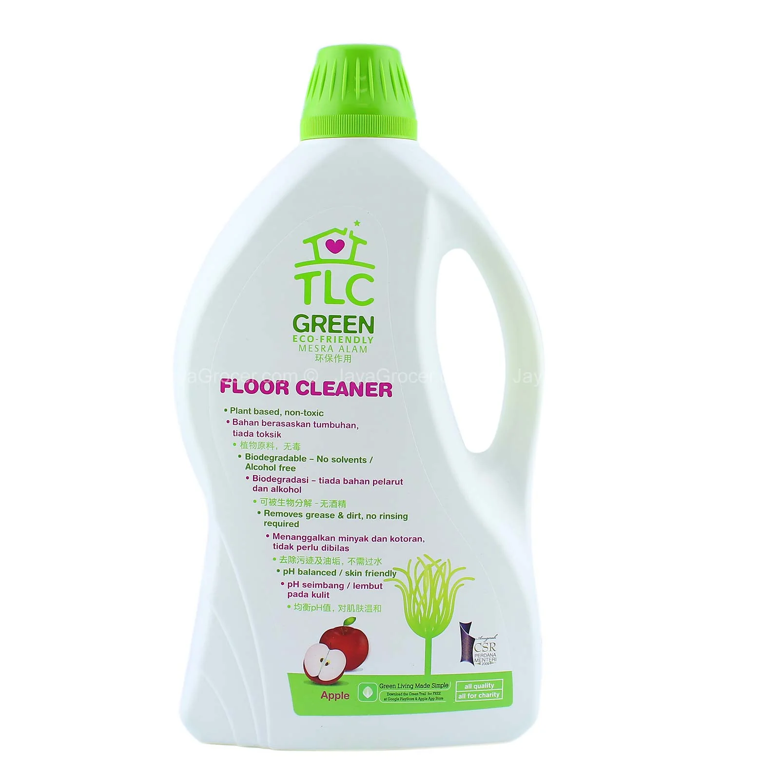 TLC Green Apple Floor Cleaner 2L - Image 2