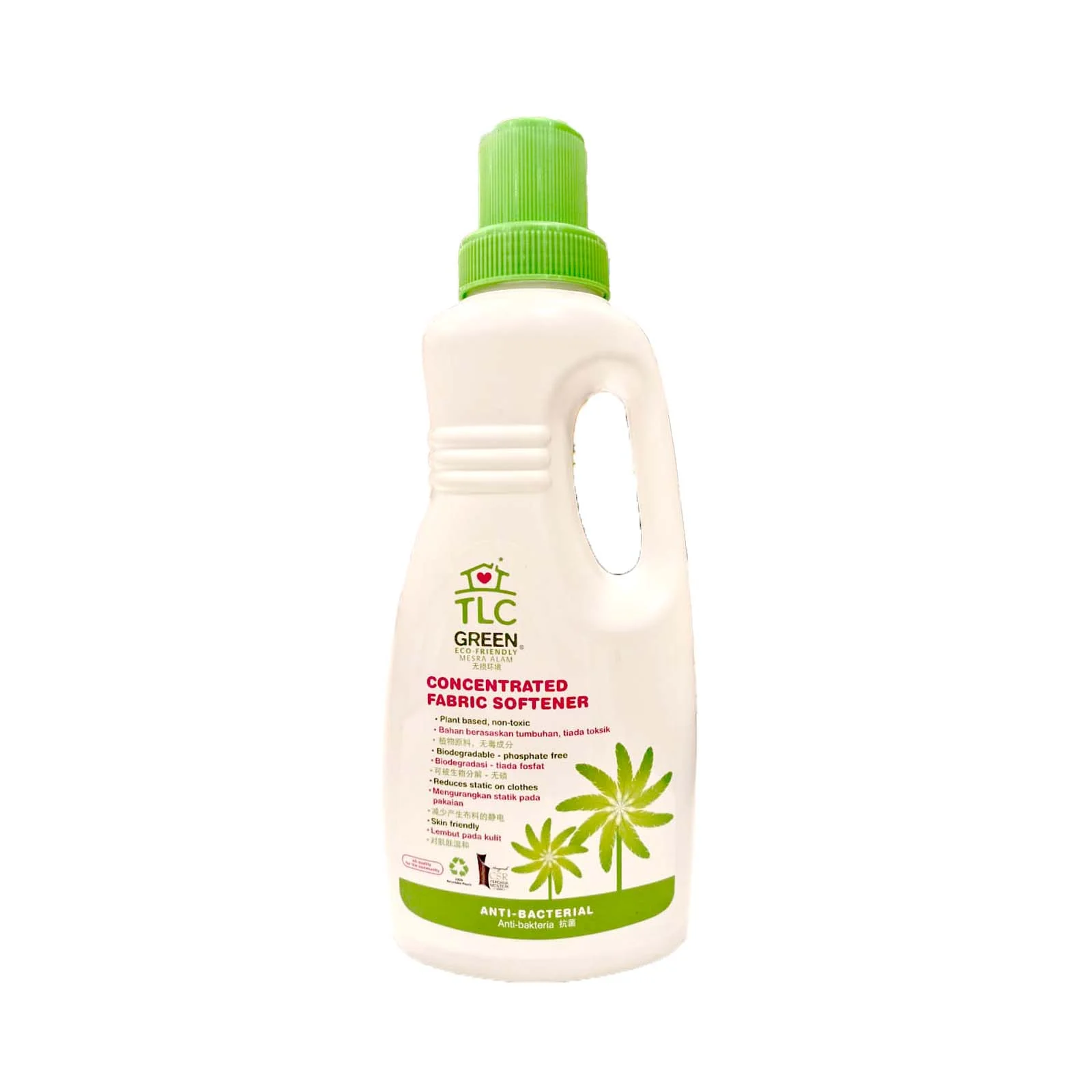 TLC Green Concentrated Fabric Softener 900ml - Image 2