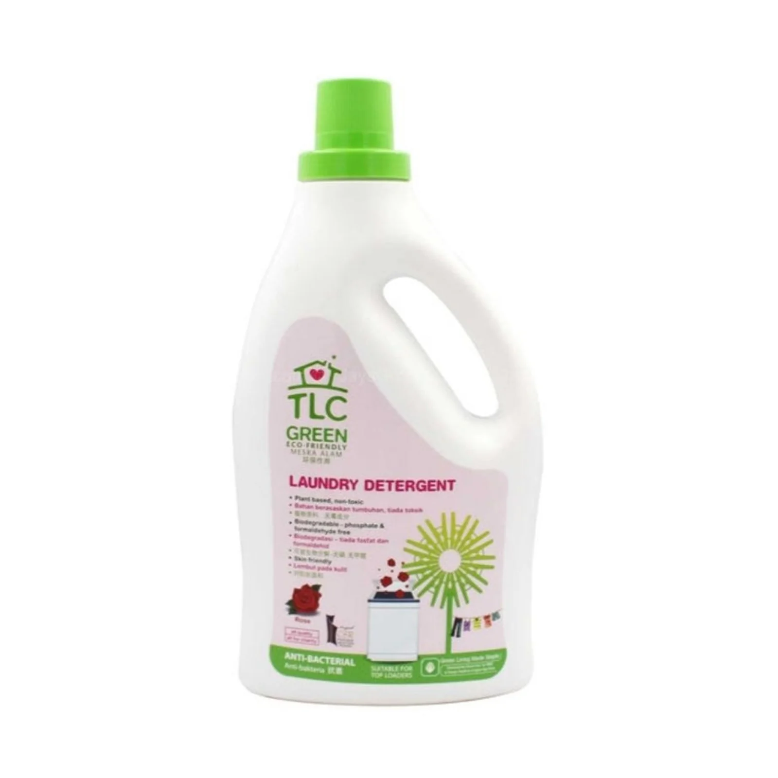 TLC Green Laundry Detergent Liquid 2L - Image 2