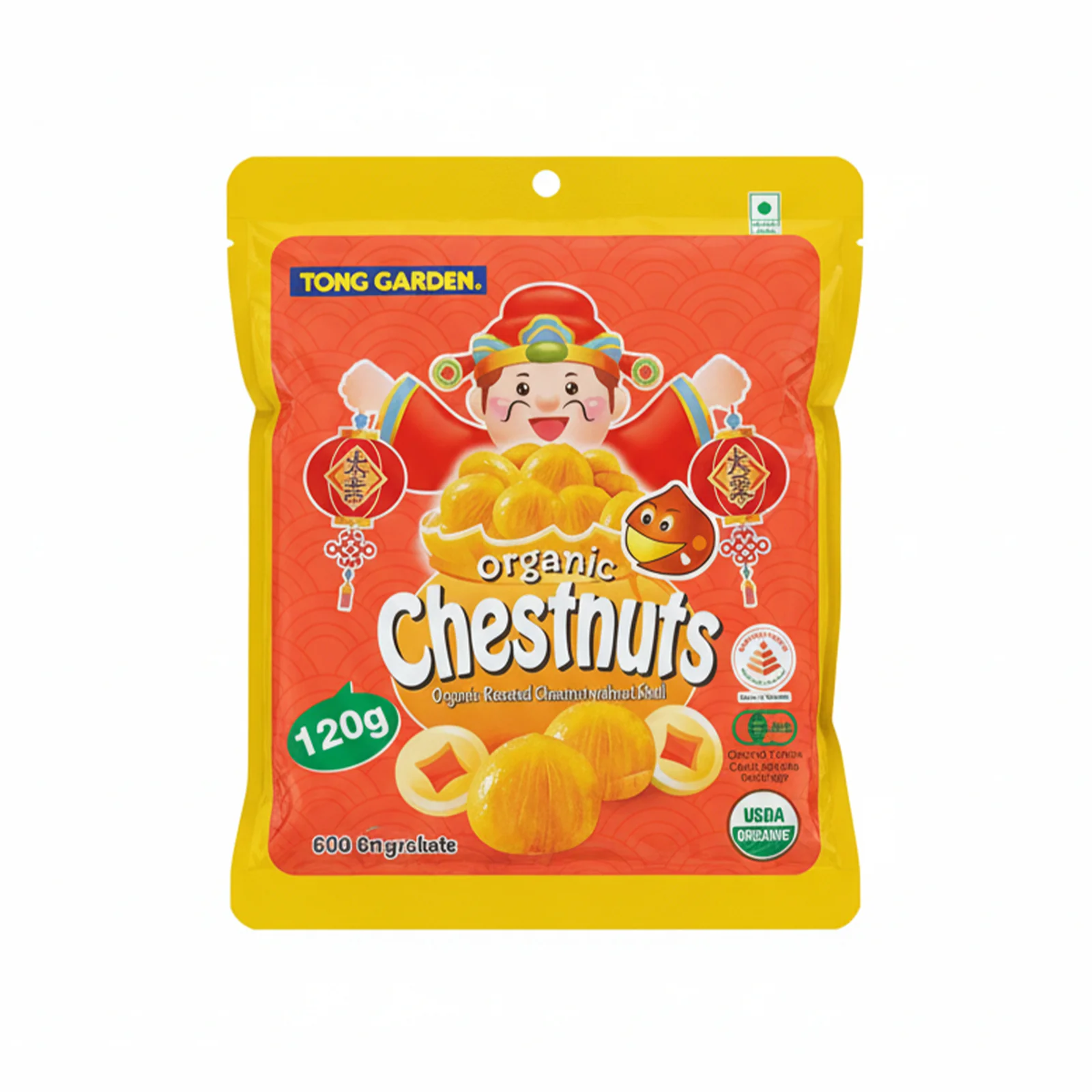 Tong Garden Organic Chestnuts 120g - Image 2