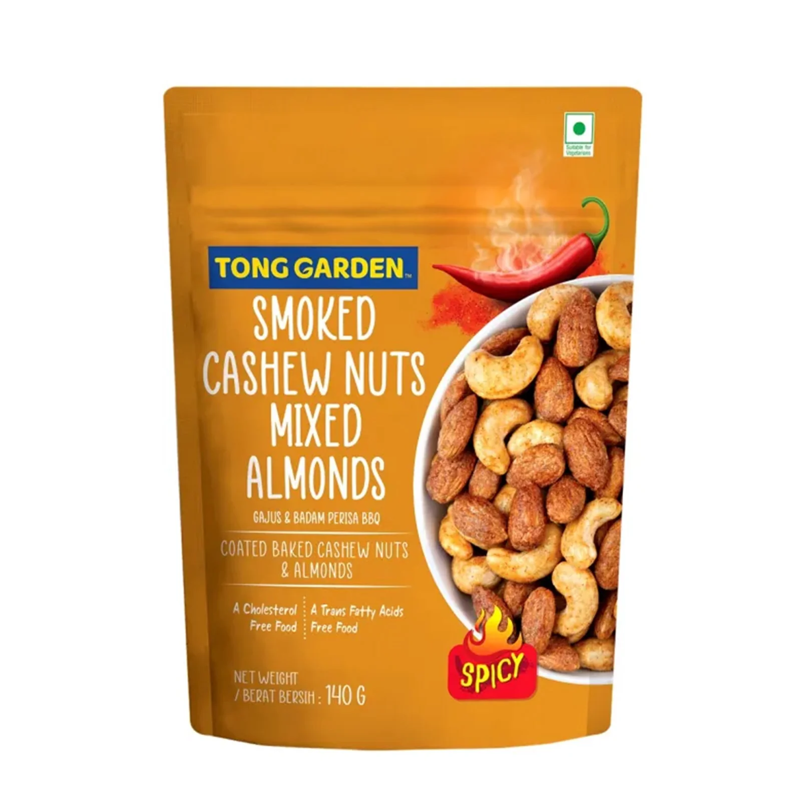 Tong Garden Smoked Cashew Nuts and Almonds  140g - Image 2