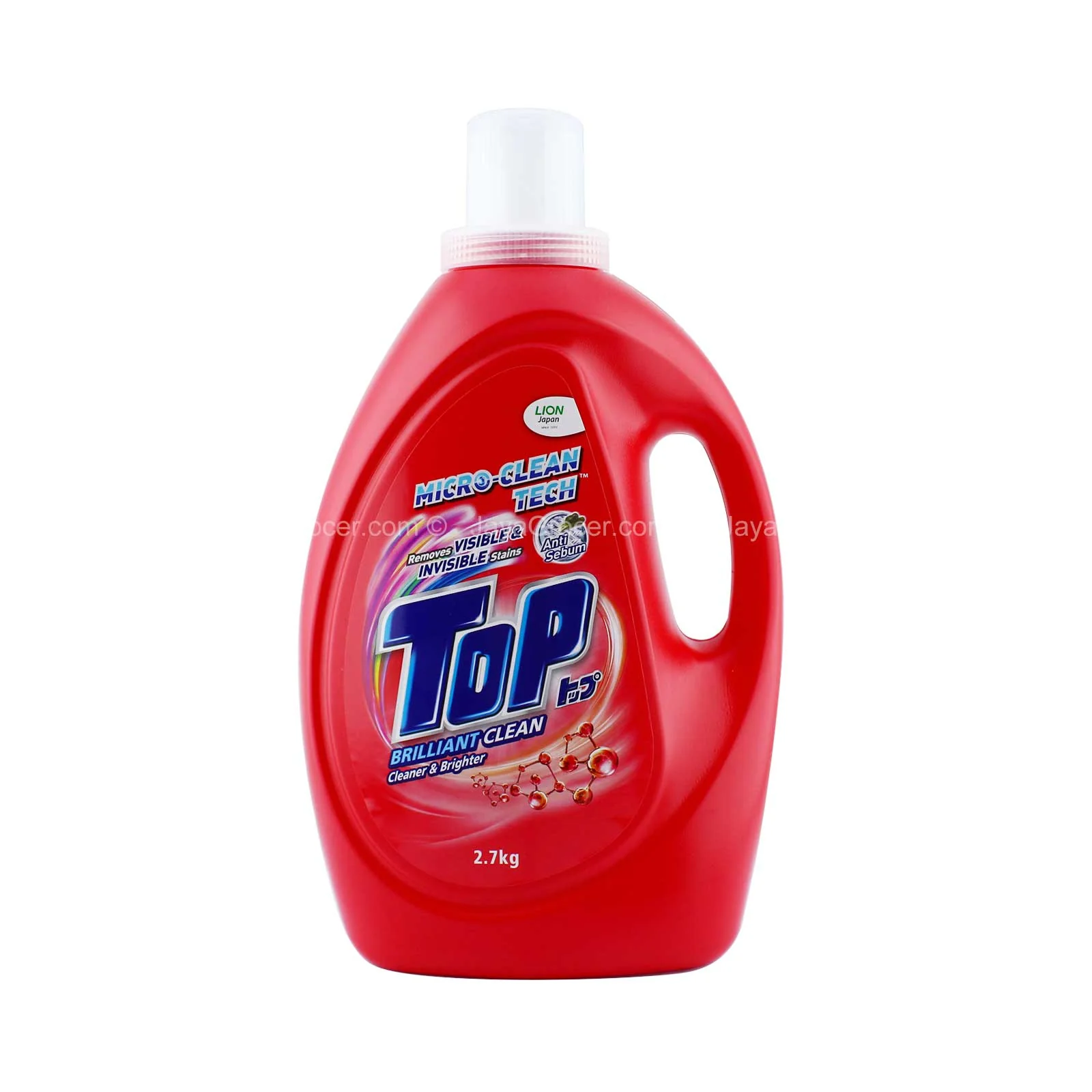 Top Brilliant Clean Red Liquid Detergent 2.5kg - Image 2