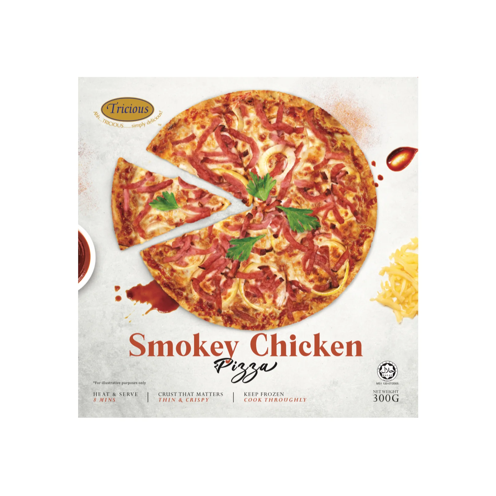 Tricious 9.5inch Smokey Chicken Pizza 300g - Image 2