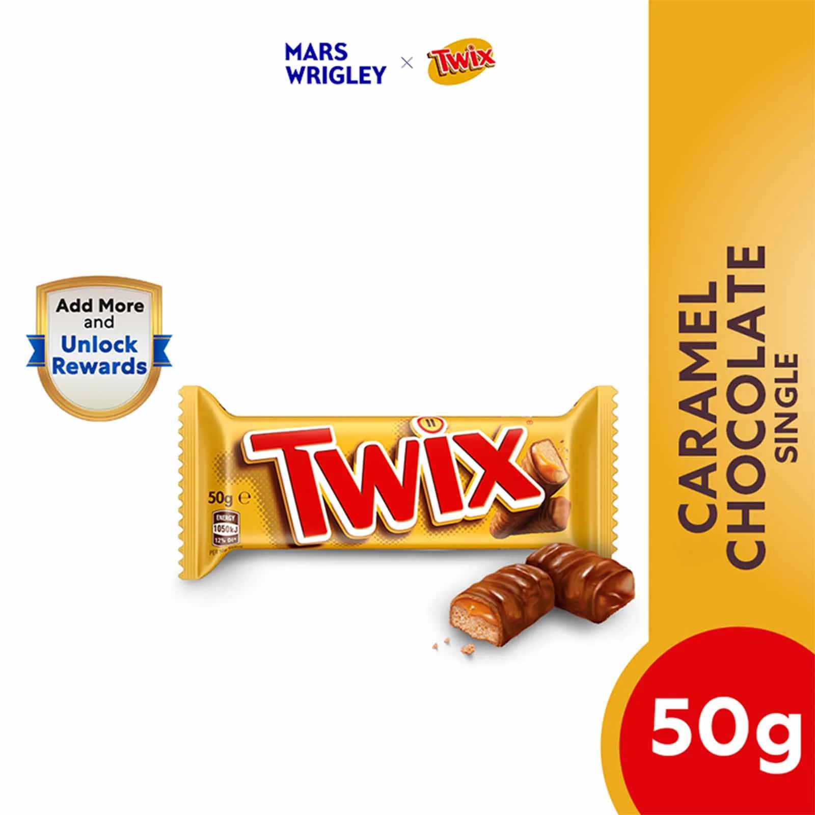 Twix Chocolate Bar 46g - Image 2