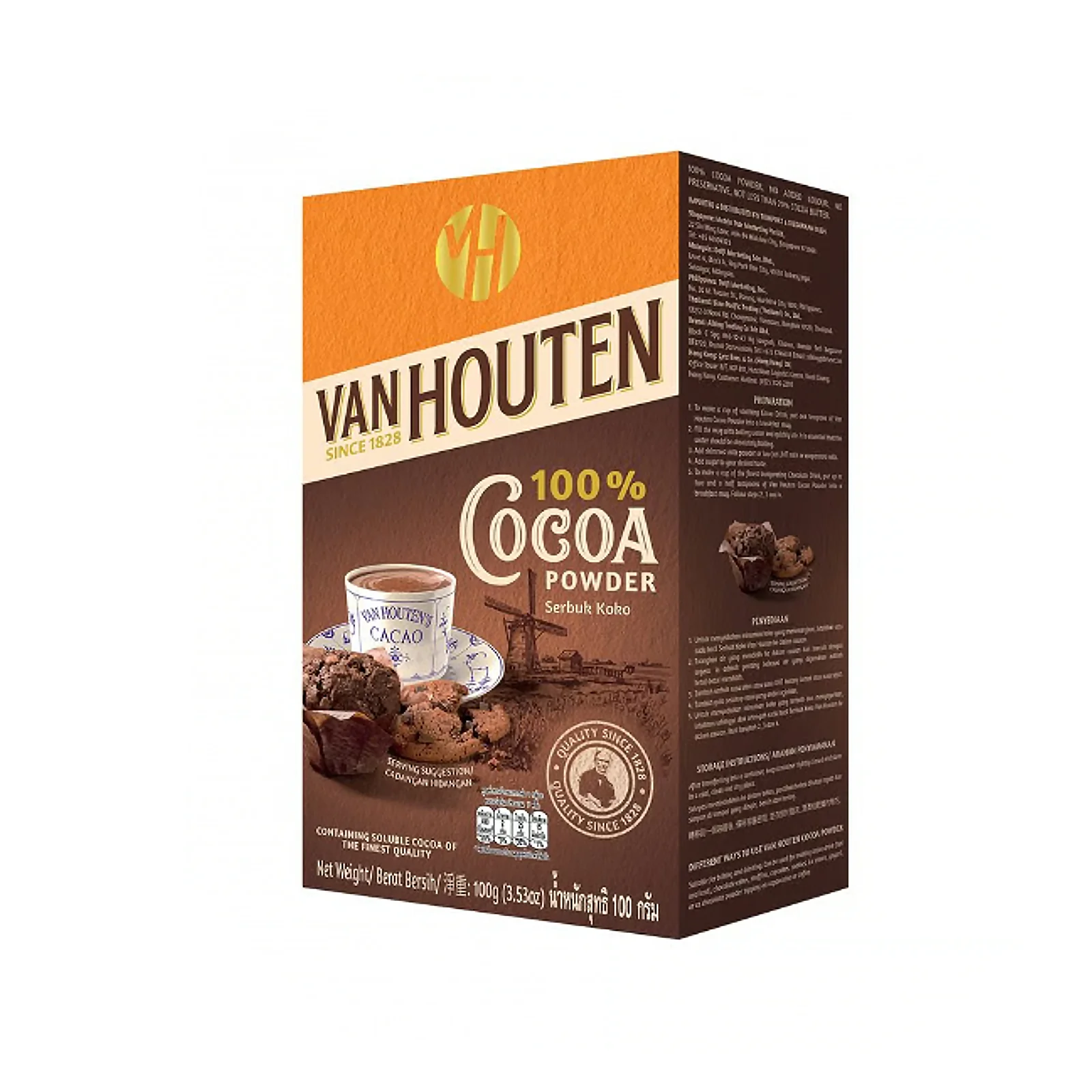 Van Houten Cocoa Powder 100g - Image 2