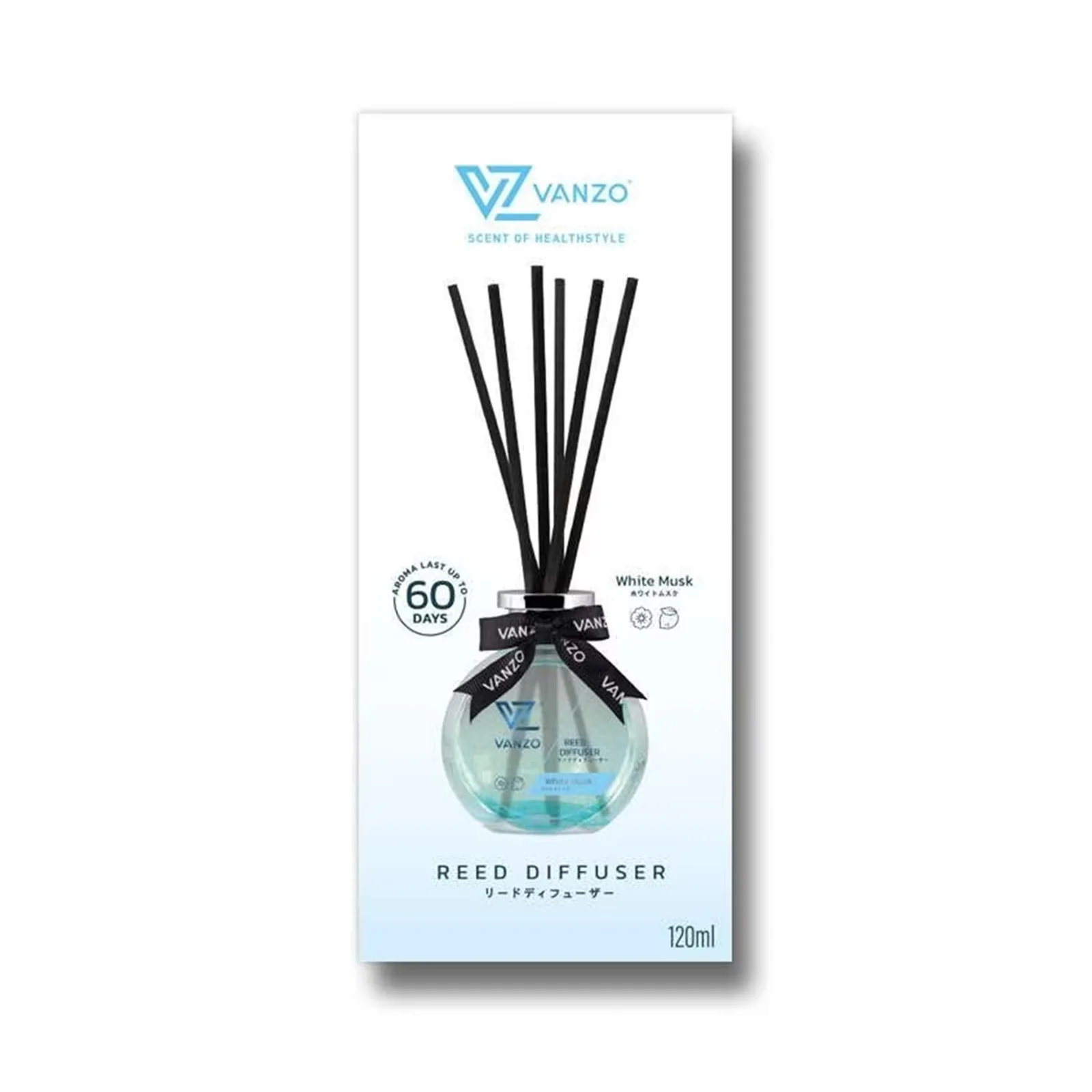 Vanzo Reed Diffuser Health White Musk 120ml