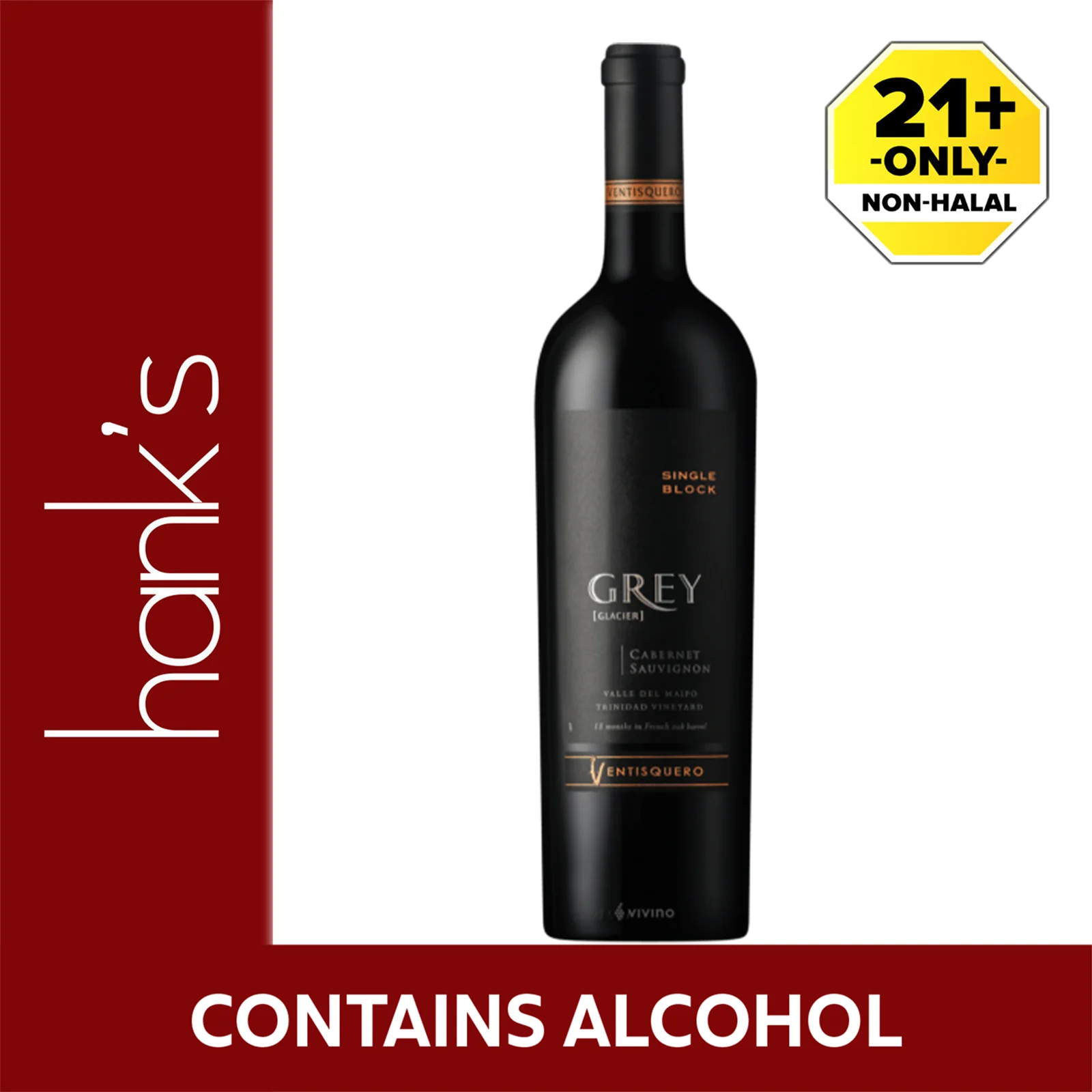Ventisquero Grey Cabernet Sauvignon 750ml - Image 2
