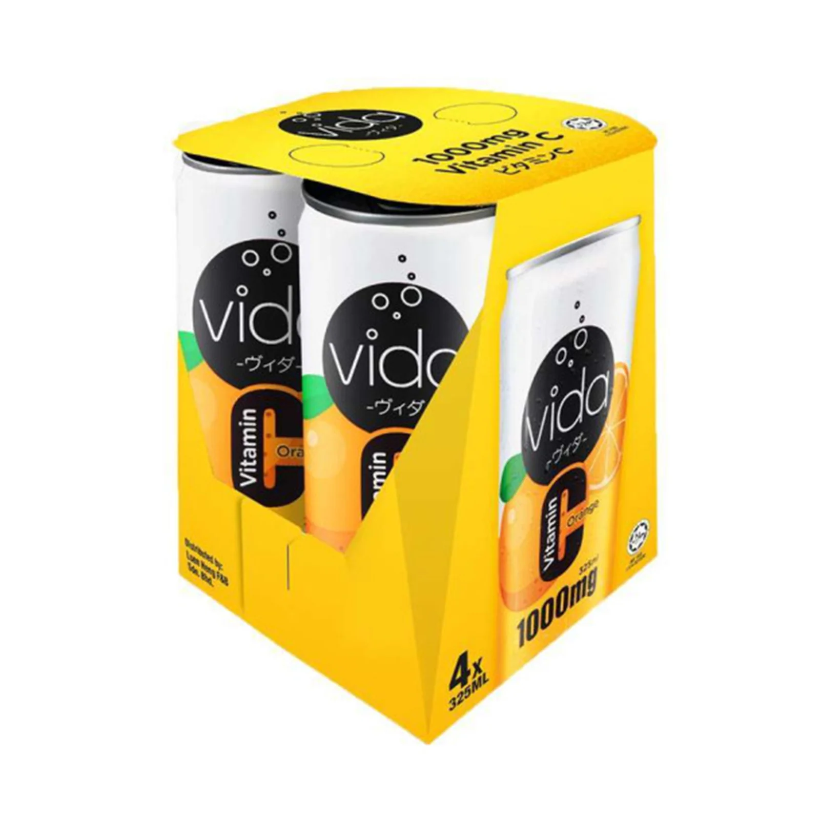 Vida C Orange Sparkling Flavoured Drink 325ml - Image 3