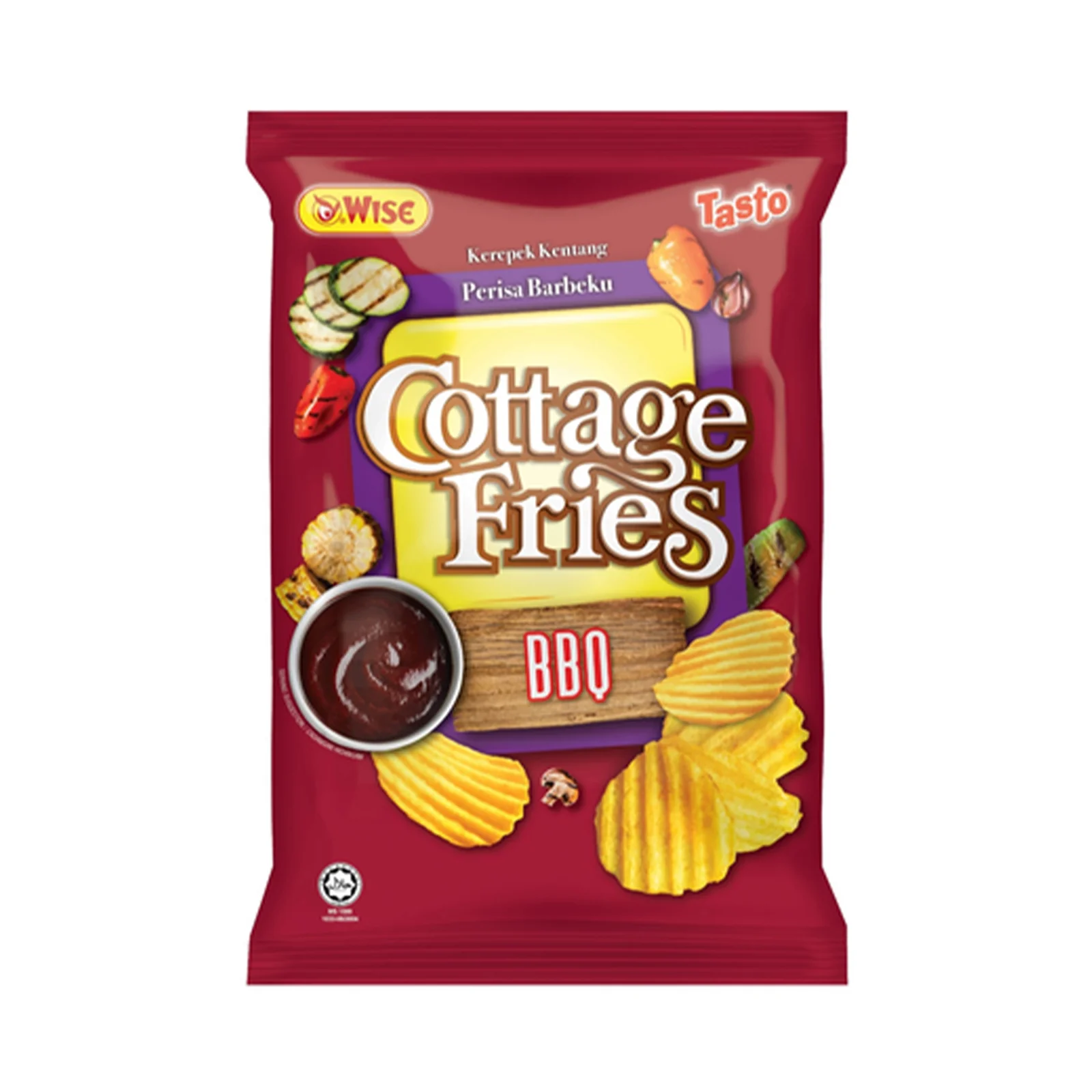 Wise Cottage Fries Barbecue Potato Chips 50g - Image 2