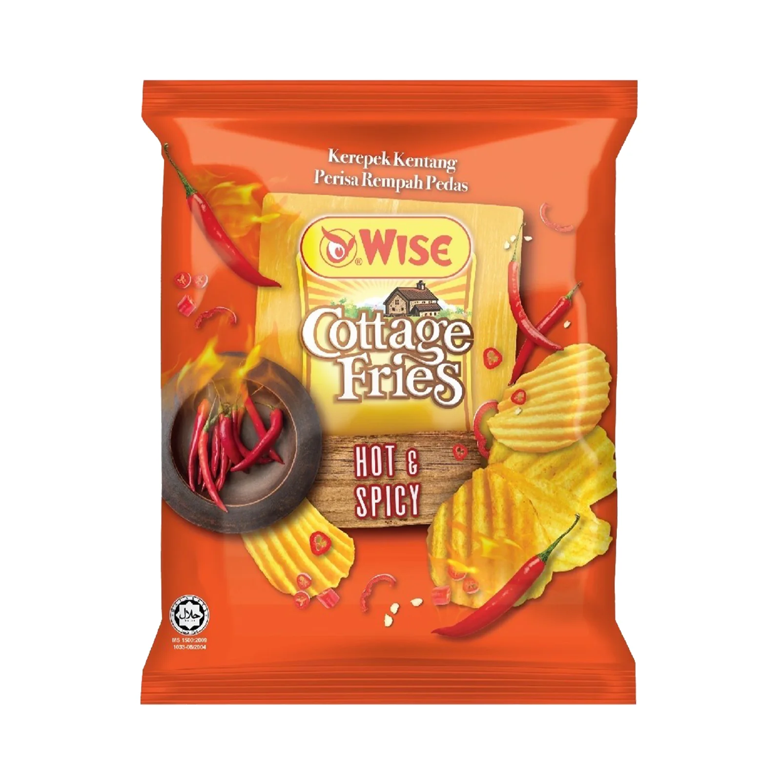 Wise Cottage Fries Hot and Spicy Potato Chip 50g - Image 2