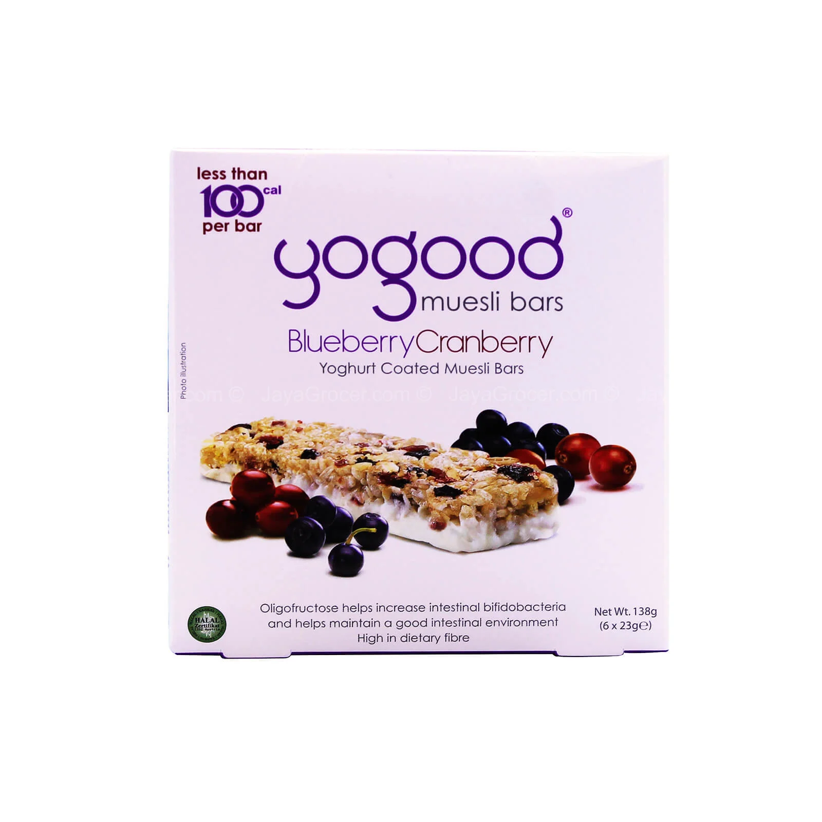 Yogood Muesli Bars Blueberry Cranberry 138g