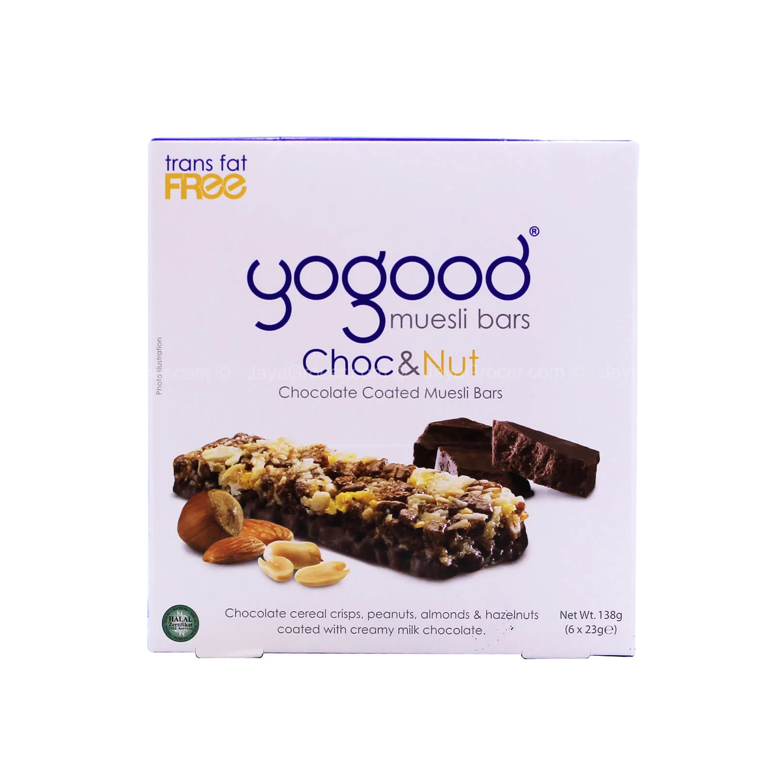 Yogood Chocolate and Nut Muesli Bars 138g - Image 2