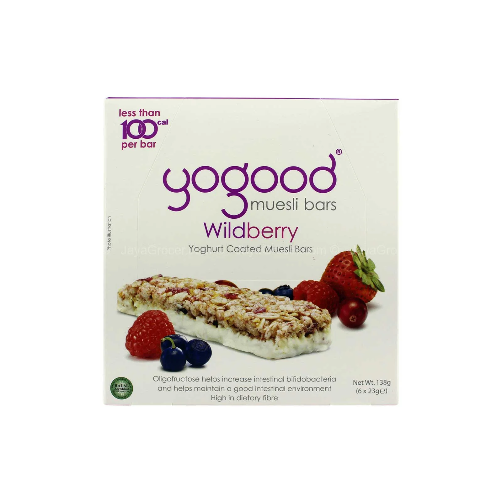 Yogood Wildberry Yogurt Coated Muesli Bars 138g - Image 2