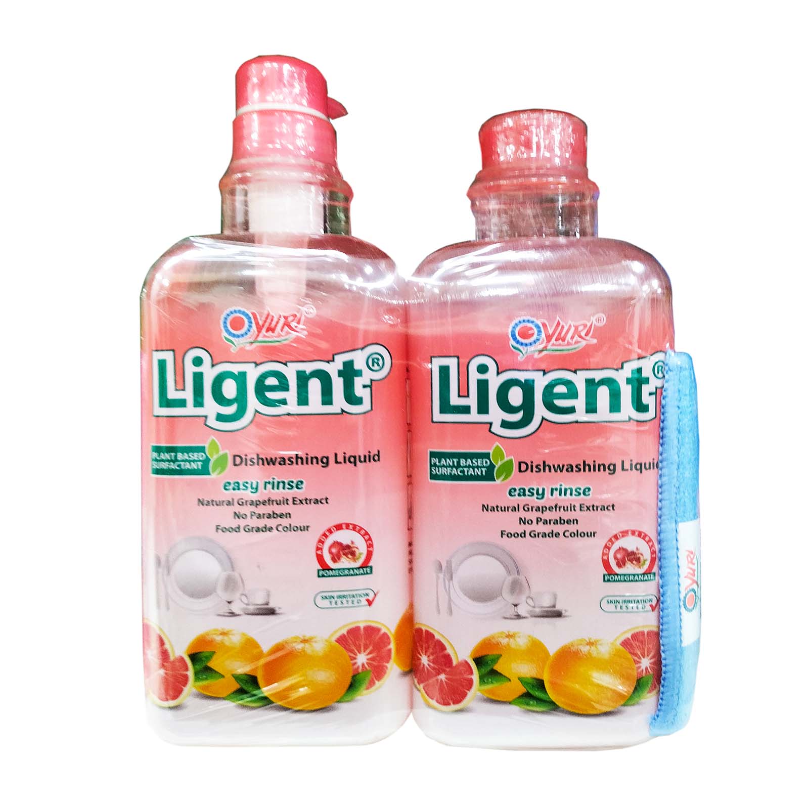 Yuri Ligent Dishwash Grapefruit Refill 1L x 2 - Image 2