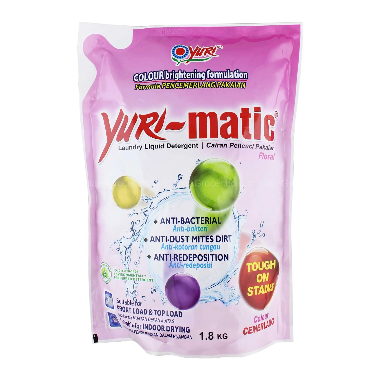 Yuri Matic Liquid Detergent Colour Refill 1.6kg - Image 2