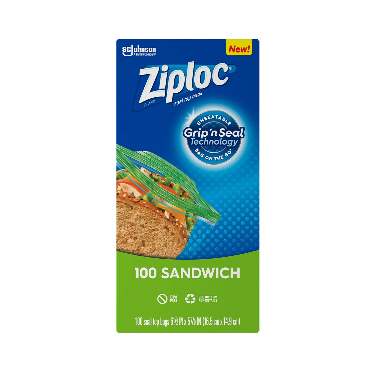 Ziploc Sandwich Bag Value Pack 100pcs/pack - Image 2